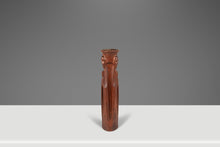 Load image into Gallery viewer, Mid-Century Modern Gothic Hand-Sculpted Oversized Candle Stick Holder Carved from Solid Teak, USA, c. 1960s
