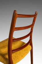 Load image into Gallery viewer, Bespoke Danish Modern Model No. 78 Ladderback Chair in Teak &amp; Bouclé by Niels Møller for J.L. Møllers Møbelfabrik, Denmark, c. 1960's
