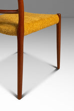 Load image into Gallery viewer, Bespoke Danish Modern Model No. 78 Ladderback Chair in Teak &amp; Bouclé by Niels Møller for J.L. Møllers Møbelfabrik, Denmark, c. 1960's
