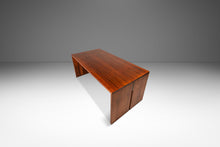 Load image into Gallery viewer, Substantial 6 Foot MCM Modernist Handmade Minimalist Custom-made Studio / Gallery Dining Table in Walnut, USA, c. 1980s
