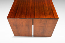 Load image into Gallery viewer, Substantial 6 Foot MCM Modernist Handmade Minimalist Custom-made Studio / Gallery Dining Table in Walnut, USA, c. 1980s
