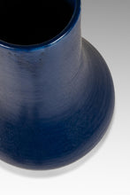 Load image into Gallery viewer, Mid-Century Modern Contemporary Oversized Powder-Blue-Glazed Studio Craft Ceramic Vase, USA, c. 1980s
