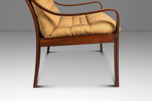 Load image into Gallery viewer, Mid-Century Danish Modern Bentwood Lounge Chair in Rosewood &amp; Original Fabric by Fredrik A. Kayser for Vatne Møbler, Denmark, c. 1970's
