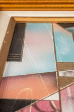 Load image into Gallery viewer, Framed Signed Mid-Century Modern Geometric Abstraction Oil on Canvas Painting by Fred Blassingham, USA, c. 1980s
