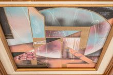Load image into Gallery viewer, Framed Signed Mid-Century Modern Geometric Abstraction Oil on Canvas Painting by Fred Blassingham, USA, c. 1980s
