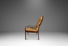 Load image into Gallery viewer, Mid-Century Danish Modern Bentwood Lounge Chair in Rosewood &amp; Original Fabric by Fredrik A. Kayser for Vatne Møbler, Denmark, c. 1970's
