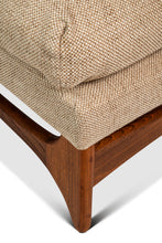 Load image into Gallery viewer, Set of Two (2) Restored Mid-Century Modern Ottomans / Footstools in Oak in the Manner of Adrian Pearsall, USA, c. 1960s
