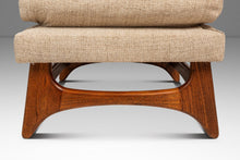 Load image into Gallery viewer, Restored Mid-Century Modern Ottoman / Footstool in Oak in the Manner of Adrian Pearsall, USA, c. 1960s
