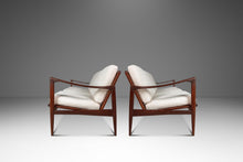 Load image into Gallery viewer, Set of Two (2) Danish Kandidaten Three-Seater Sofas in Knoll Bouclé by Ib Kofod-Larsen for Olof Person, Sweden, c. 1962
