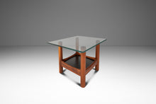 Load image into Gallery viewer, Set of Two (2) Tubular Glass-Top End Tables After Adrian Pearsall for Craft Associates, c. 1960s
