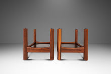 Load image into Gallery viewer, Set of Two (2) Tubular Glass-Top End Tables After Adrian Pearsall for Craft Associates, c. 1960s
