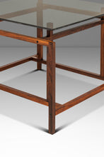 Load image into Gallery viewer, Rare Mid-Century Danish Modern Rosewood &amp; Smoked Glass End Table by Henning Nørgaard for Komfort of Denmark, c. 1960's
