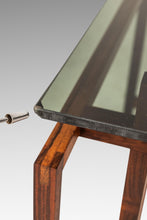 Load image into Gallery viewer, Rare Mid-Century Danish Modern Rosewood &amp; Smoked Glass End Table by Henning Nørgaard for Komfort of Denmark, c. 1960's
