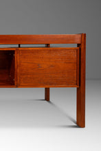 Load image into Gallery viewer, Danish Mid-Century Modern "Floating" Executive Desk in Teak by Dyrlund, Denmark, c. 1960s
