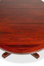 Load image into Gallery viewer, Mid-Century Danish Modern Dining Table w/ Pedestal Base in Rosewood by Skovby Møbelfabrik, Denmark, c. 1970s
