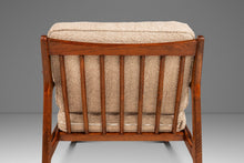 Load image into Gallery viewer, Danish Modern Model 596 Lounge Chair in Beech &amp; Bouclé by Lawrence Peabody and Ib Kofod Larsen for Selig, Denmark, c. 1950's
