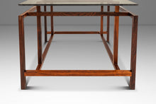 Load image into Gallery viewer, Rare Mid-Century Danish Modern Rosewood &amp; Smoked Glass End Table by Henning Nørgaard for Komfort of Denmark, c. 1960's
