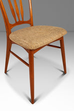 Load image into Gallery viewer, Single Danish Mid-Century Modern "Ingrid" Model Dining Chair in Teak &amp; Original Fabric by Niels Koefoed, Denmark, c. 1960s
