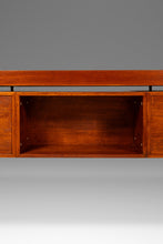 Load image into Gallery viewer, Danish Mid-Century Modern "Floating" Executive Desk in Teak by Dyrlund, Denmark, c. 1960s
