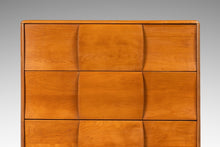 Load image into Gallery viewer, Mid-Century Modern Art Deco "Kohinoor" Four-Drawer Highboy Dresser Chest of Drawers in Birch by Heywood Wakefield, USA, c. 1950s
