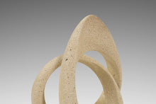 Load image into Gallery viewer, Abstract Postmodern Textured Intertwined Loop Sculpture in Stucco, USA, c. 1980s
