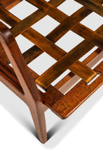 Load image into Gallery viewer, Danish Modern Model 596 Lounge Chair in Beech &amp; Bouclé by Lawrence Peabody and Ib Kofod Larsen for Selig, Denmark, c. 1950's
