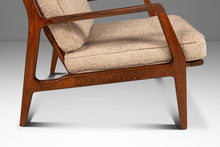 Load image into Gallery viewer, Danish Modern Model 596 Lounge Chair in Beech &amp; Bouclé by Lawrence Peabody and Ib Kofod Larsen for Selig, Denmark, c. 1950's
