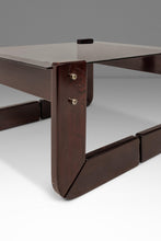 Load image into Gallery viewer, Mid-Century Brazilian Modern Brutalist End Table w/ Smoked Glass Top in Jacaranda by Percival Lafer, Brazil, c. 1970s
