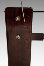 Load image into Gallery viewer, Mid-Century Brazilian Modern Brutalist End Table w/ Smoked Glass Top in Jacaranda by Percival Lafer, Brazil, c. 1970s
