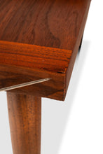Load image into Gallery viewer, Set of Two (2) Mid-Century Modern "Step" End Tables in Walnut w/ Storage Drawers by American of Martinsville, USA, c. 1960s
