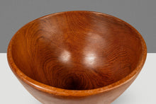 Load image into Gallery viewer, Set of Four ( 4 ) Mid-Century Organic Modern Wood-Turned Salad / Serving Bowls in Solid Burmese Teak, c. 1970's
