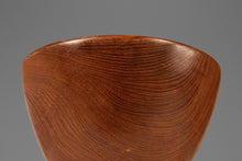 Load image into Gallery viewer, Set of Four ( 4 ) Mid-Century Organic Modern Wood-Turned Salad / Serving Bowls in Solid Burmese Teak, c. 1970's
