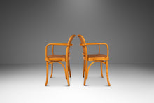 Load image into Gallery viewer, Set of Two (2) Bentwood Model 811 "Prague" Dining Chairs by Josef Frank &amp; Josef Hoffmann for Stendig, Poland, c. 1960s
