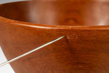 Load image into Gallery viewer, Set of Four ( 4 ) Mid-Century Organic Modern Wood-Turned Salad / Serving Bowls in Solid Burmese Teak, c. 1970's
