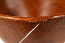 Load image into Gallery viewer, Set of Four ( 4 ) Mid-Century Organic Modern Wood-Turned Salad / Serving Bowls in Solid Burmese Teak, c. 1970's
