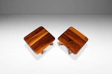 Load image into Gallery viewer, Rare Set of Two ( 2 ) Mid-Century Modern Side Tables / End Tables in Walnut by John Keal for Brown Saltman, USA, c. 1960s
