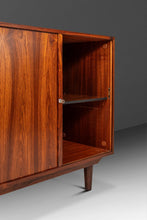 Load image into Gallery viewer, Mid-Century Danish Modern Wood Credenza / Cabinet w/ Tambour Door by Marius Byrialsen for Nipu Møbelfabrik, Denmark, c. 1960s
