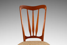 Load image into Gallery viewer, Single Danish Mid-Century Modern "Ingrid" Model Dining Chair in Teak &amp; Original Fabric by Niels Koefoed, Denmark, c. 1960s
