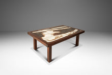 Load image into Gallery viewer, Danish Mid-Century Modern Coffee Table in Rosewood w/ Signed Tile Inlay by Ole Bjørn Krüger for OX Art, Denmark, c. 1970s
