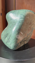 Load and play video in Gallery viewer, One of One Abstract Organic Modern &quot;Fractured Vase&quot; Sculpture in Guatemalan Green Marble by Mark Leblanc for Leblanc Studios, USA, c. 2020s
