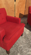 Load and play video in Gallery viewer, Set of Two ( 2 ) Neoclassical Lounge Chairs After the Casa Encantada by T.H. Robsjohn-Gibbings for Peterson Studios, USA, c. 1960s
