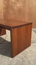 Load and play video in Gallery viewer, Mid-Century Modern Minimalist Hand-made / Custom-made Studio / Gallery Bench in Walnut, USA, c. 1980s

