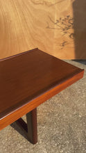Load and play video in Gallery viewer, Mid-Century Scandinavian Modern 6 ft “Krobo” Table / Bench in Rosewood by Torbjørn Afdal for Bruksbo, Norway, c. 1960's
