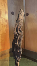Load and play video in Gallery viewer, Signed Abstract Rustic Driftwood "Howling Wolf" Sculpture in Solid Beach Driftwood by Emlen Drayton, USA, c. 2000s
