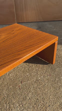 Load and play video in Gallery viewer, Danish Mid-Century Modern Computer Riser / Desk Organizer in Teak by Jesper International, Denmark, c. 1980s
