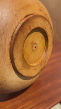 Load and play video in Gallery viewer, Post War Organic Modern Wood Turned Serving Bowl in Solid Hinoki Cedar, Occupied Japan, c. 1940s
