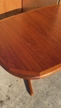 Load and play video in Gallery viewer, Danish Mid-Century Modern Extension Dining Table in Teak w/ Stow-in-Table Leaves by Skovby Møbelfabrik, Denmark, c. 1970s
