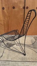 Load and play video in Gallery viewer, Set of Two ( 2 ) Oversized Wrought Iron Sculptural "Spine Chairs" in the Manner of Andre Dubreuil, United States, c. 1980s
