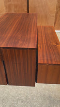 Load and play video in Gallery viewer, Substantial Handmade Minimalist MCM Custom-Made Studio / Gallery Dining Table w/ Matching Benches Set in Walnut, USA, c. 1980s
