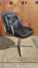 Load and play video in Gallery viewer, Mid-Century Modern High-Stance Office Chair in Chrome and Vinyl After Charles Pollock, USA, c. 1960's

